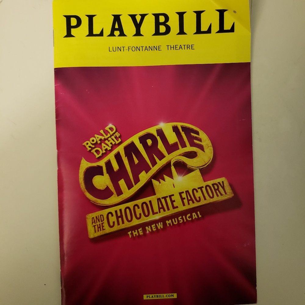 Charlie and the chocolate factory playbill